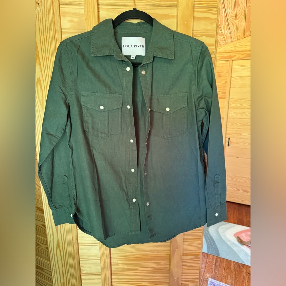 Lola River Hemp blend shirt XS NWOT